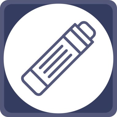 Kalem. Web simgesi basit illüstrasyon