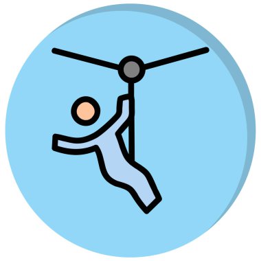 atlama simgesi vektör illüstrasyonu