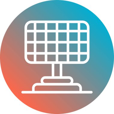 elektrik ısıtıcı simgesi, vektör illüstrasyonu