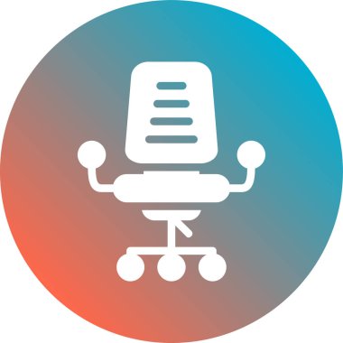 Sandalye. Web simgesi basit illüstrasyon