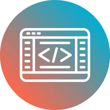 Web simgesi vektör illüstrasyonu