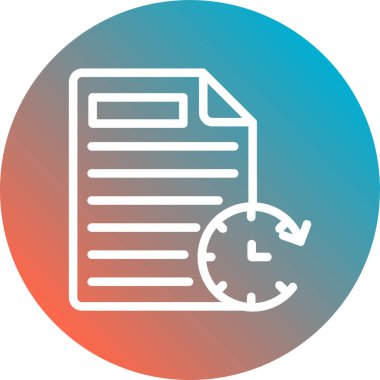 Saat simgesinin vektör illüstrasyonu