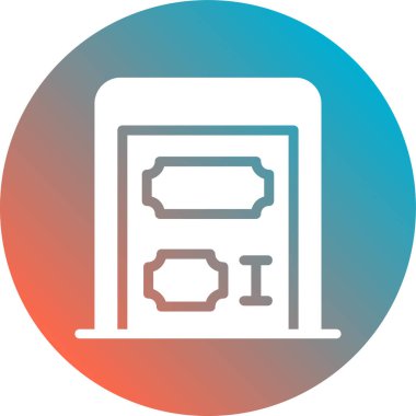 Modern simgenin vektör illüstrasyonu