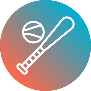 beysbol, top, beysbol ikonu vektör illüstrasyonu.