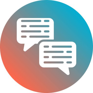 konuşma balonu simgesi, vektör illüstrasyonu