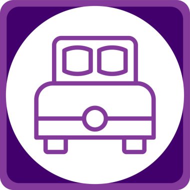 Otobüs. Web simgesi basit illüstrasyon