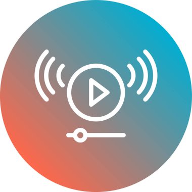 Müzik simgesinin vektör illüstrasyonu