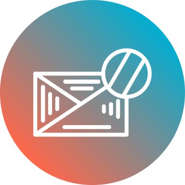 Mektup. Web simgesi basit illüstrasyon