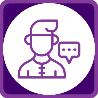 Polis memuru simgesinin vektör illüstrasyonu