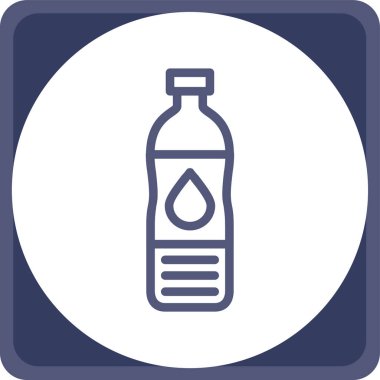 su şişesi simgesi, vektör illüstrasyonu