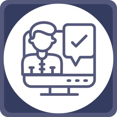 Bir doktor simgesinin vektör çizimi