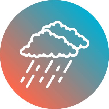 Bulut. Web simgesi basit illüstrasyon