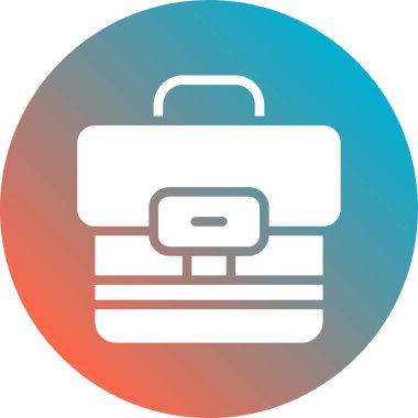 sırt çantası simgesi vektör illüstrasyonu