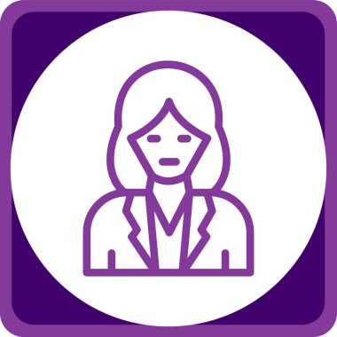 iş kadını avatar profil simgesi
