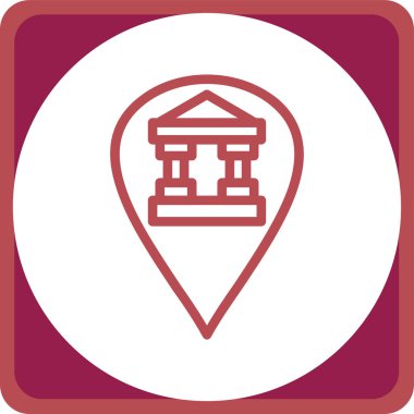 harita konum işaretleyici vektör simgesi