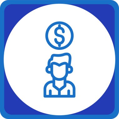 İş ikonu. vektör illüstrasyonu