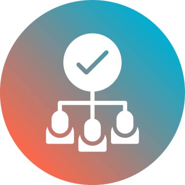 Modern ofis simgesinin vektör illüstrasyonu