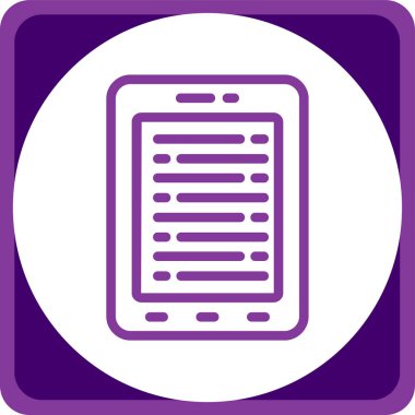 Eşsiz tablet kabartma vektör simgesi