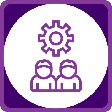 Vites düz yuvarlak vektör simgesi