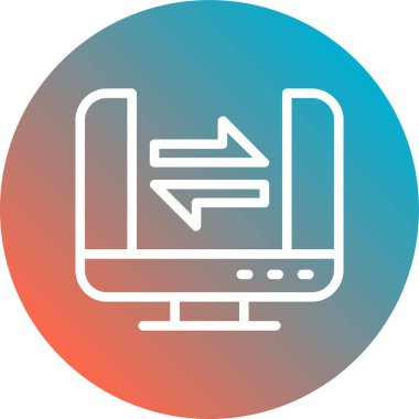 seo modern simgesinin vektör illüstrasyonu