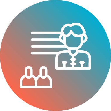 Vektör illüstrasyonu, insanlar simge biçimi