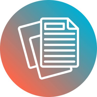 kağıt dosyası izole edilmiş simge