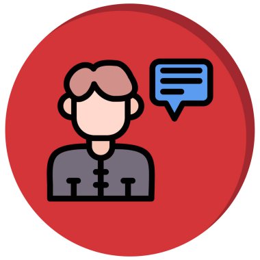 Müşteri Servisi simgesini. Vektör çizim