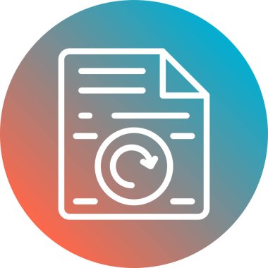 Vektör belgesi Simge illüstrasyonu