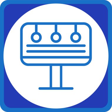 Mavi ve beyaz arkaplanın vektör çizimi