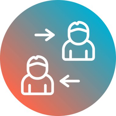 İnsan simgesinin vektör illüstrasyonu