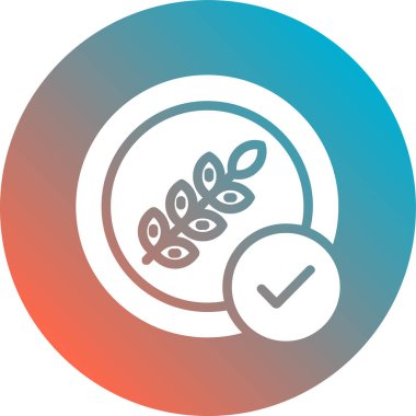 vector illustration of a round icon of a circle