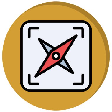 pusula simgesi modadan izole edilmiş arkaplan