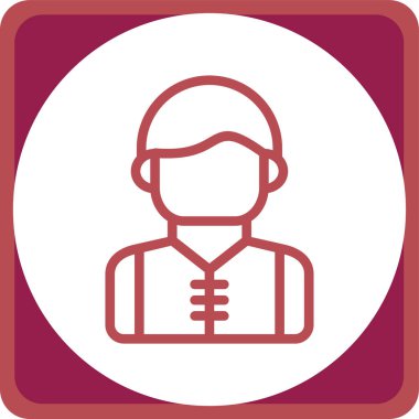 Bir kadın simgesinin vektör illüstrasyonu