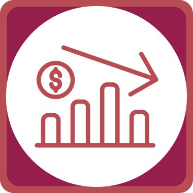 İş grafiği simgesinin vektör illüstrasyonu