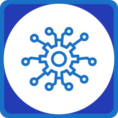 Gears'ı vektör simgesi bir çerçeve içinde