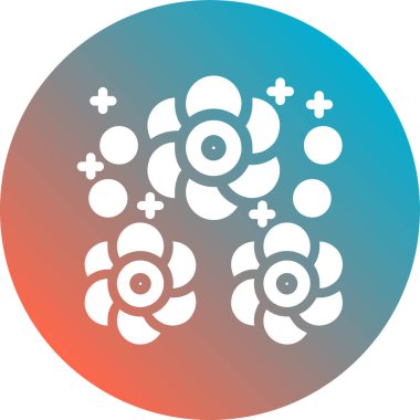 Modern çiçek çelenginin vektör illüstrasyonu