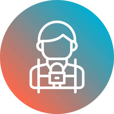 Kişisel ve ticari konseptte vektör avatar simgesi