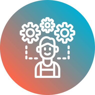 Seo web simgesinin vektör illüstrasyonu.