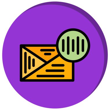 e- posta simgesi. Web için basit e- posta vektör simgeleri çizimi