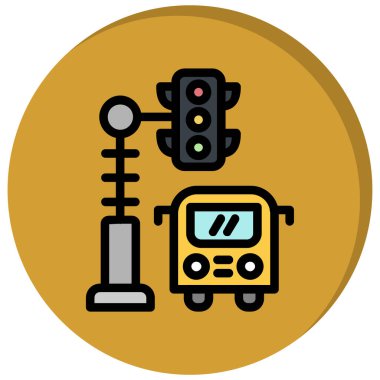 robot. Web simgesi basit illüstrasyon