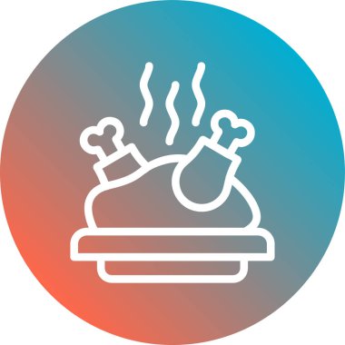 Gıda simgesinin vektör illüstrasyonu