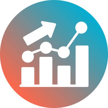 iş grafiği ikon vektör illüstrasyonu