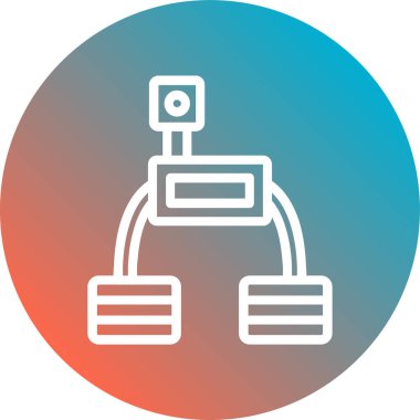 Benzersiz radyo anten vektör simgesi