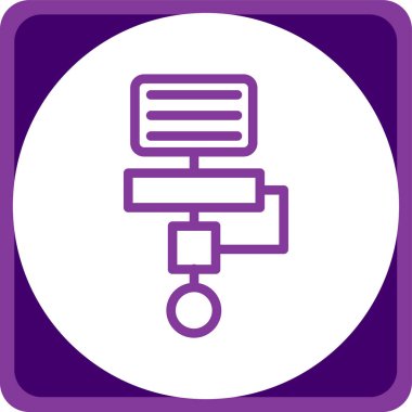 Benzersiz Radyo Vektör Satırı Simgesi