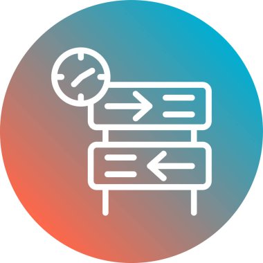 yön simgesi, vektör illüstrasyonu