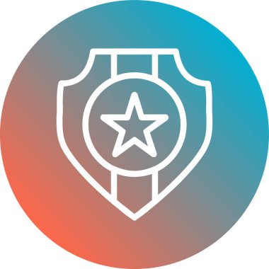 kalkan ikon vektör illüstrasyonu