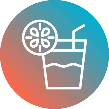 vektör kokteyl illüstrasyonu