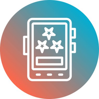 Yıldızlı akıllı telefon.