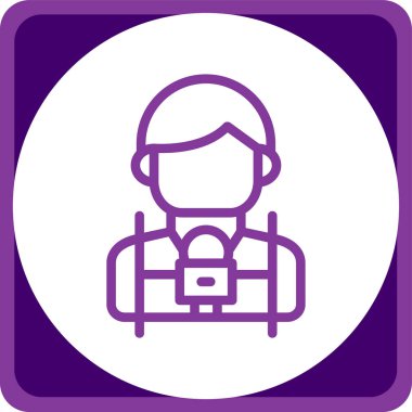 Kulaklıklı ve gözlüklü adam, vektör çizimi tasarımı