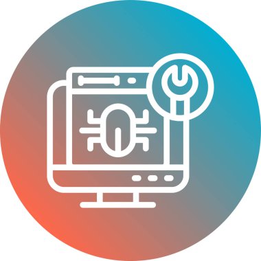 Güvenlik vektör simgesi, vektör illüstrasyonu